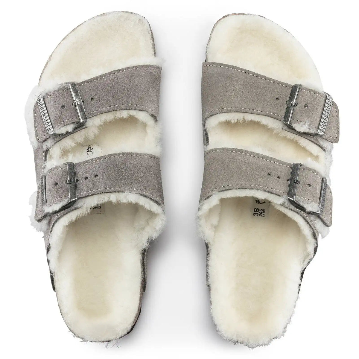 Arizona Shearling Suede Leather Stone Coin