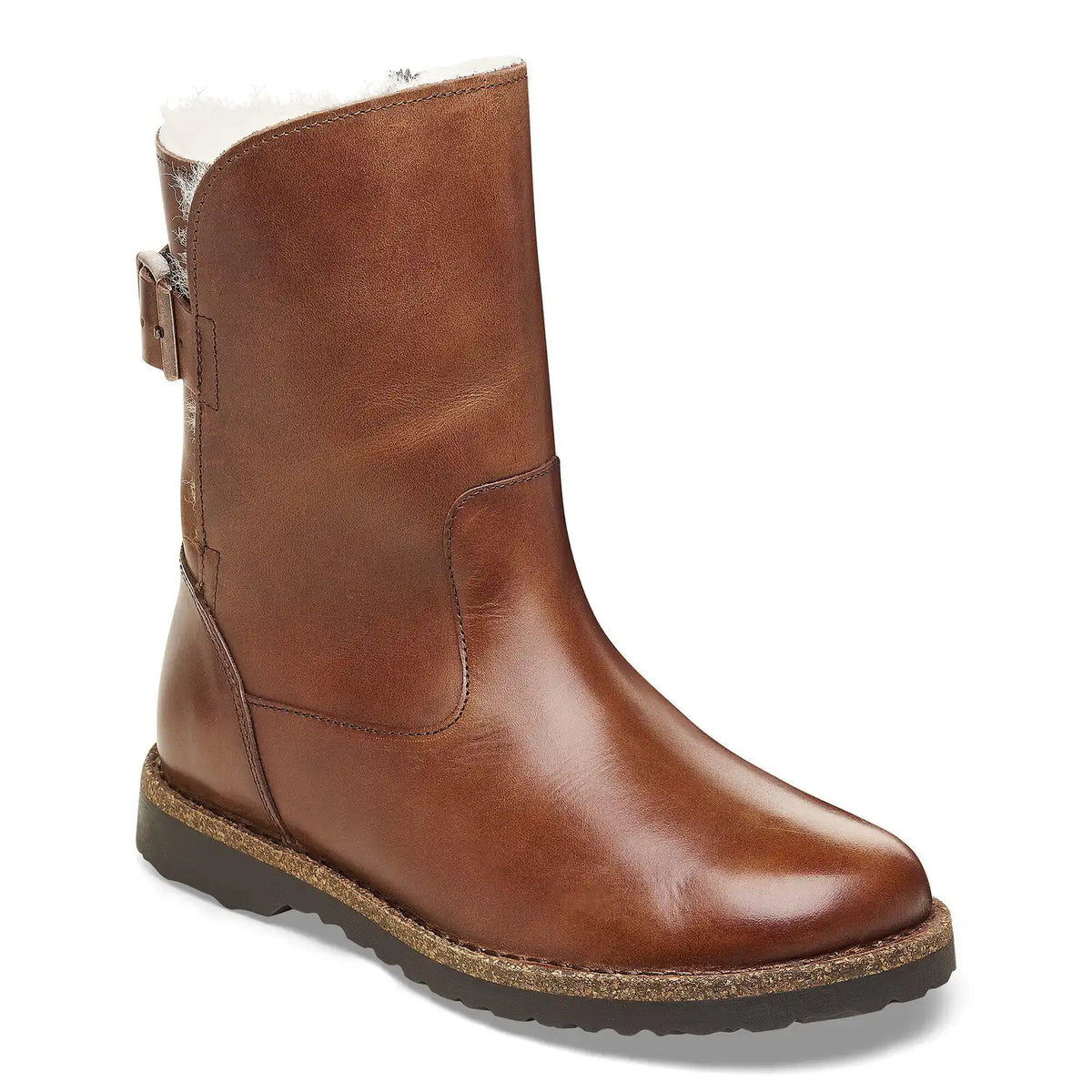 Uppsala Shearling Leather Cognac