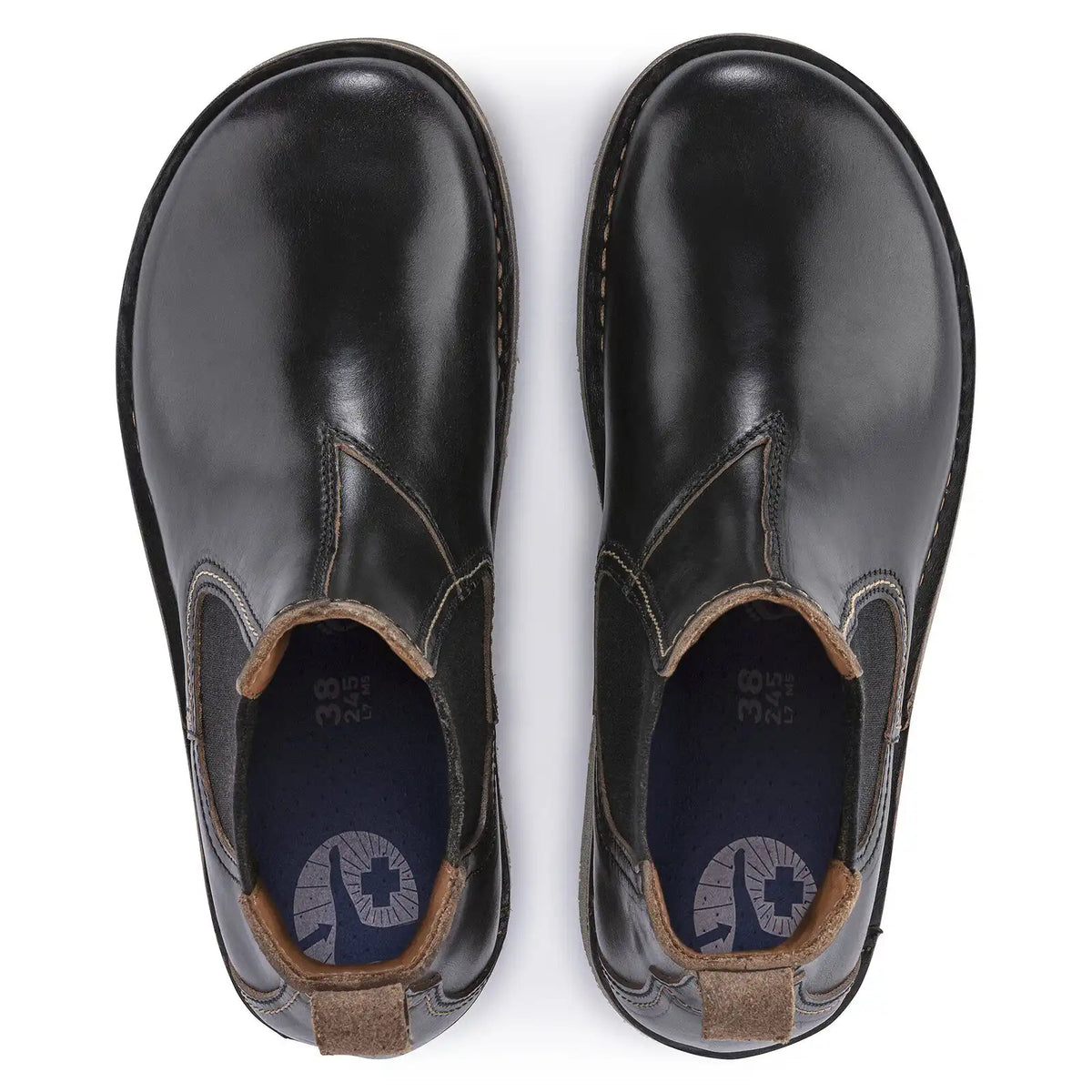 Birmingham Slip On Men Natural Leather Oiled Black