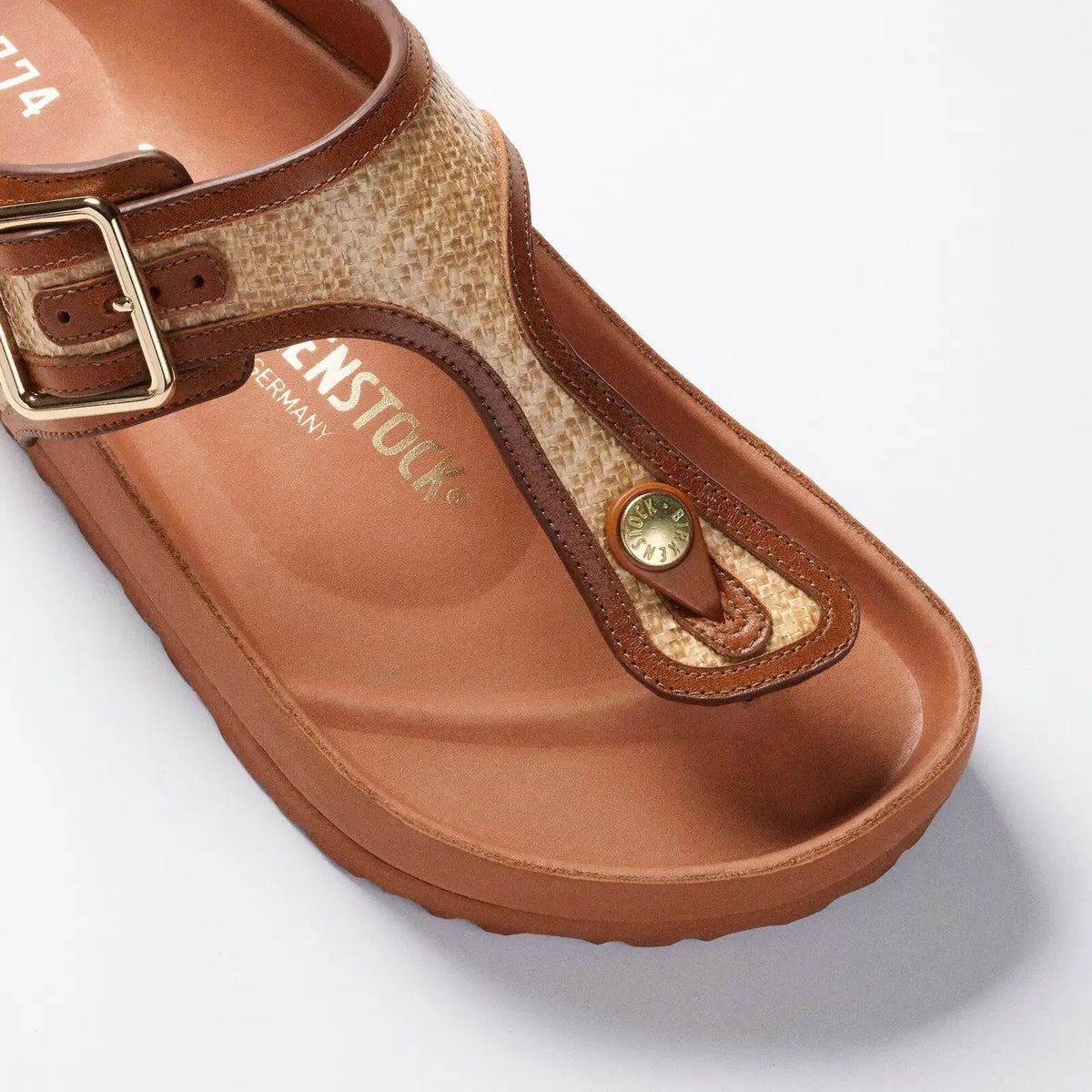 1774 Gizeh Raffia Synthetik Ginger Brown