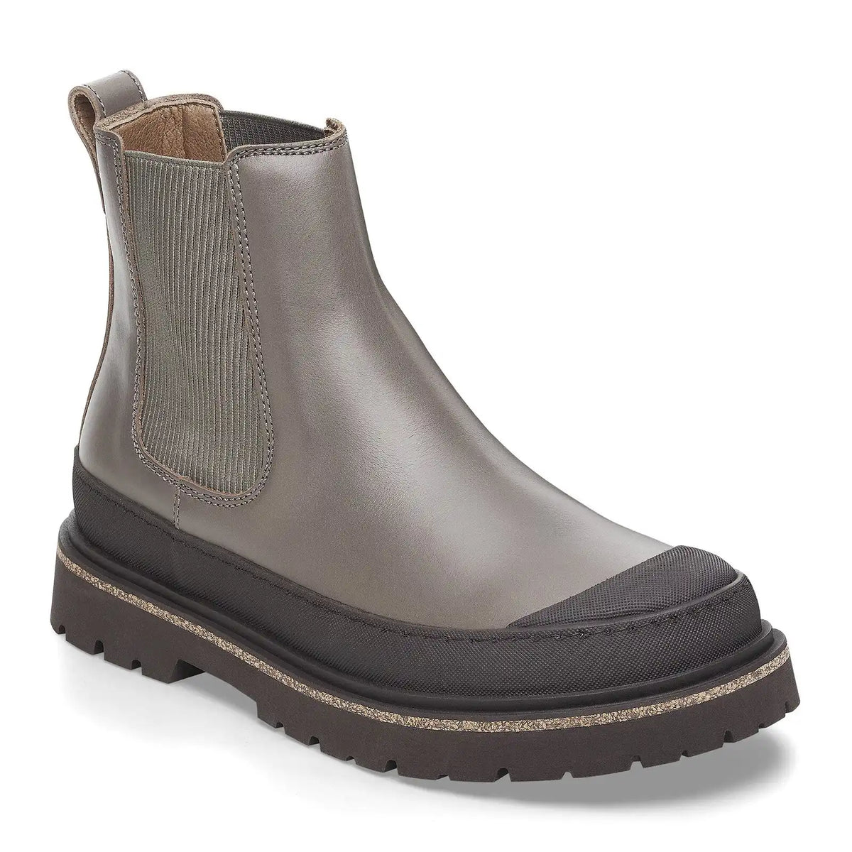 Prescott Slip On Men Waxy Leather Concrete Gray