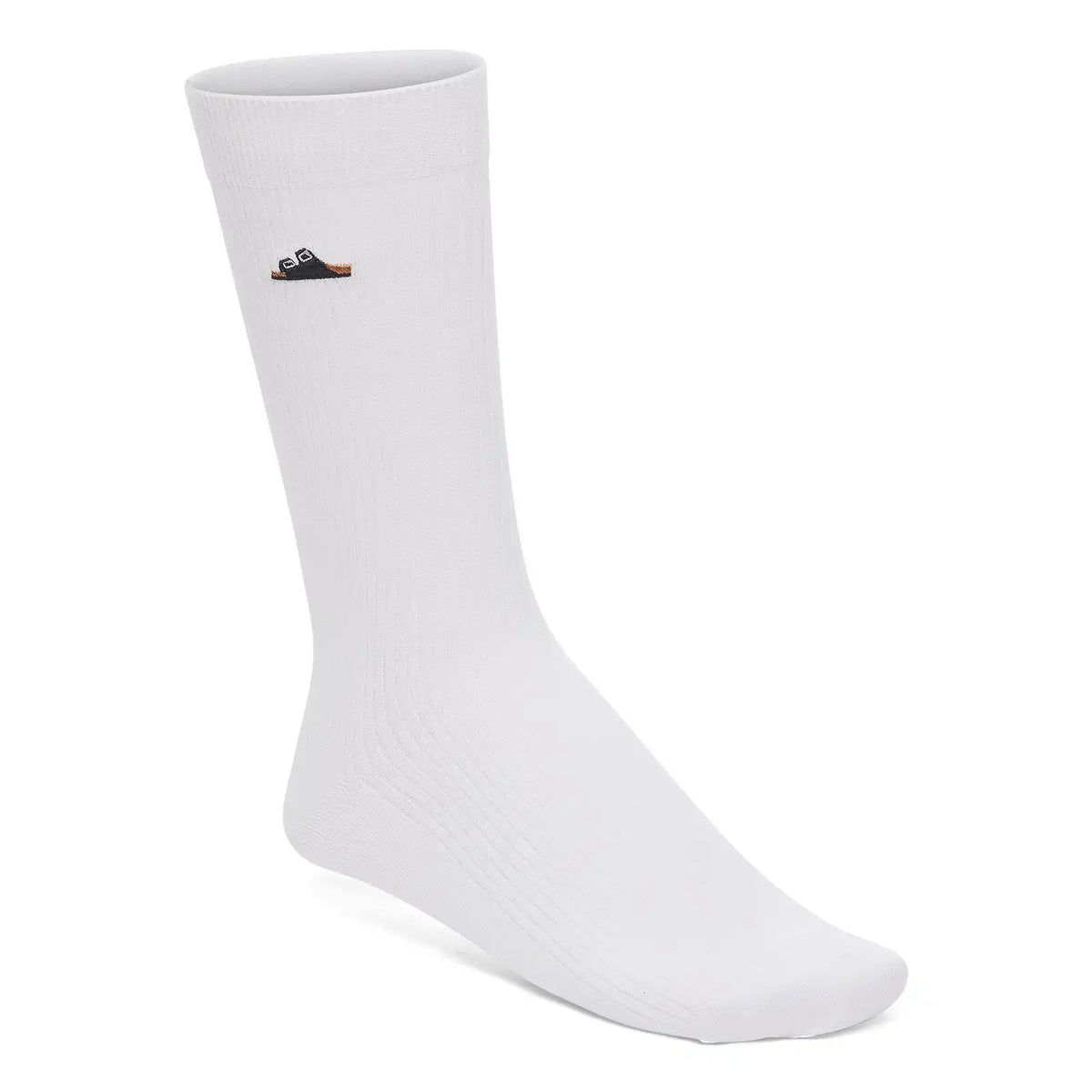 Cotton Ribbed Socks Cotton/Polyamid/Elastane White