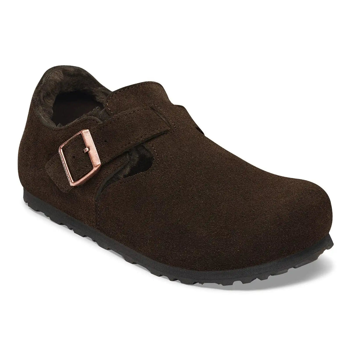 London Shearling Suede Leather Mocha