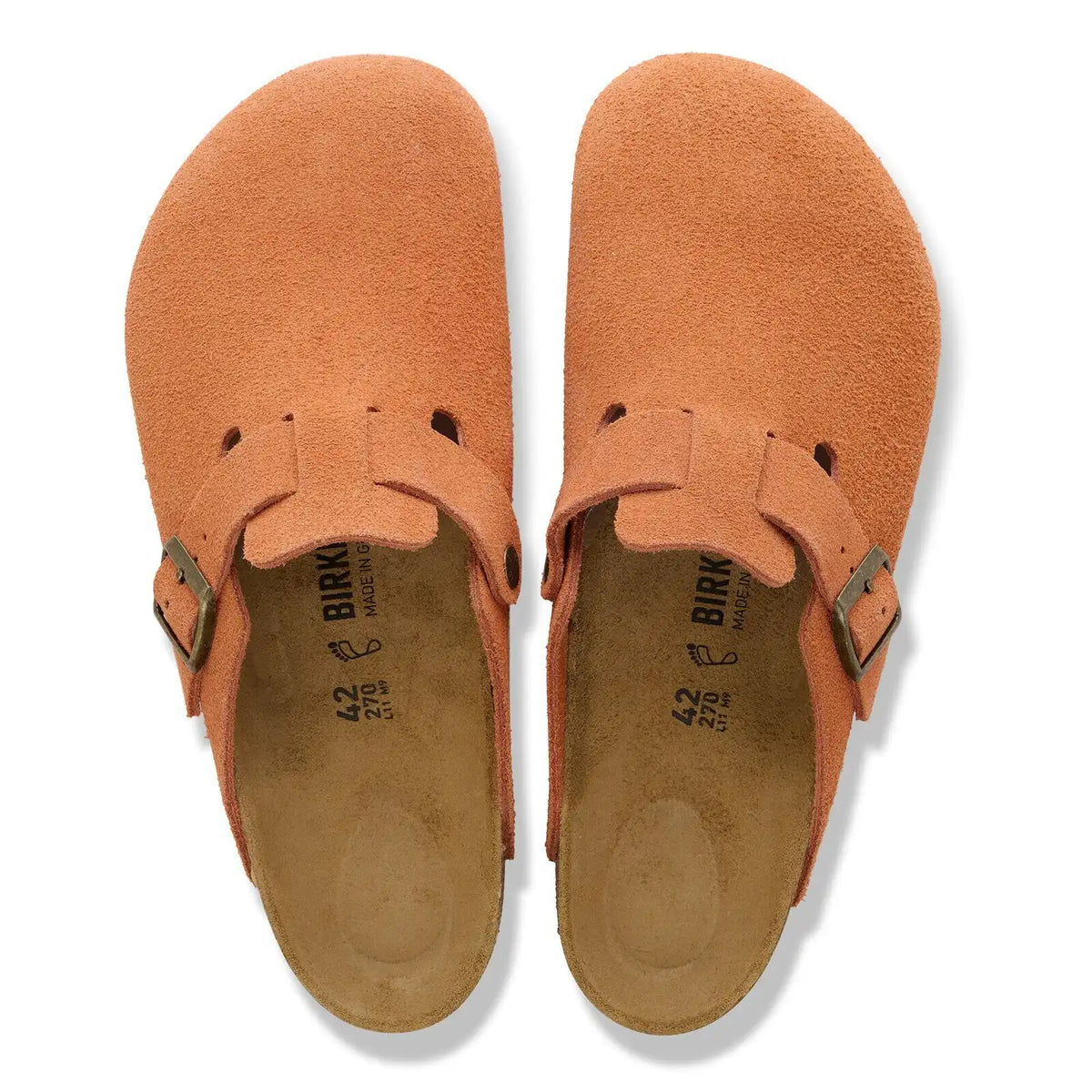 Boston Suede Leather Dark Rust