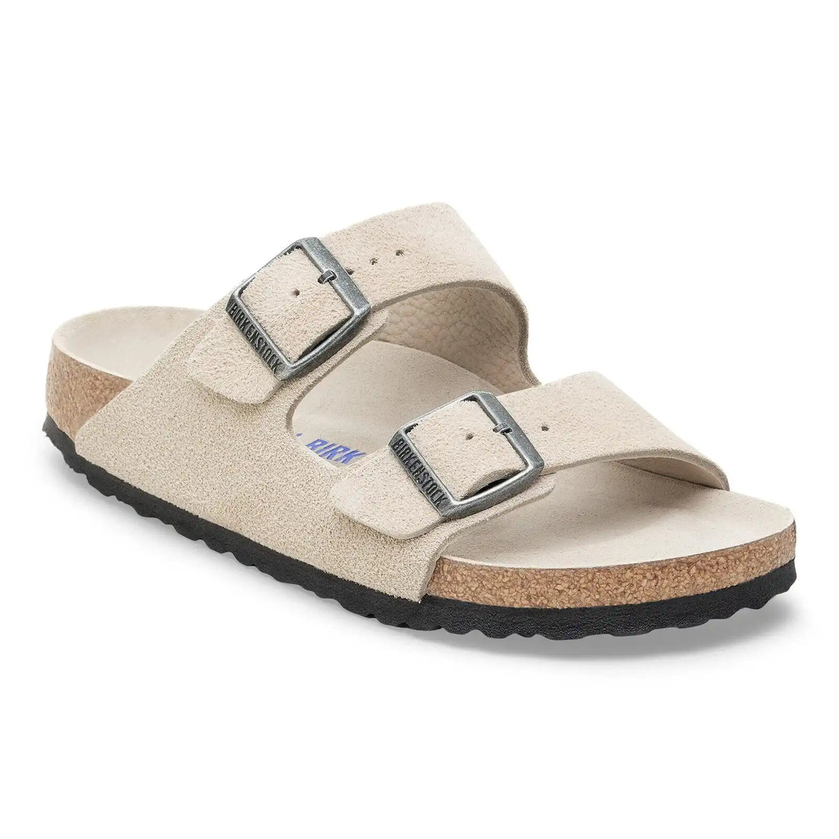 Arizona Soft Footbed Suede Leather Oyster Tonal