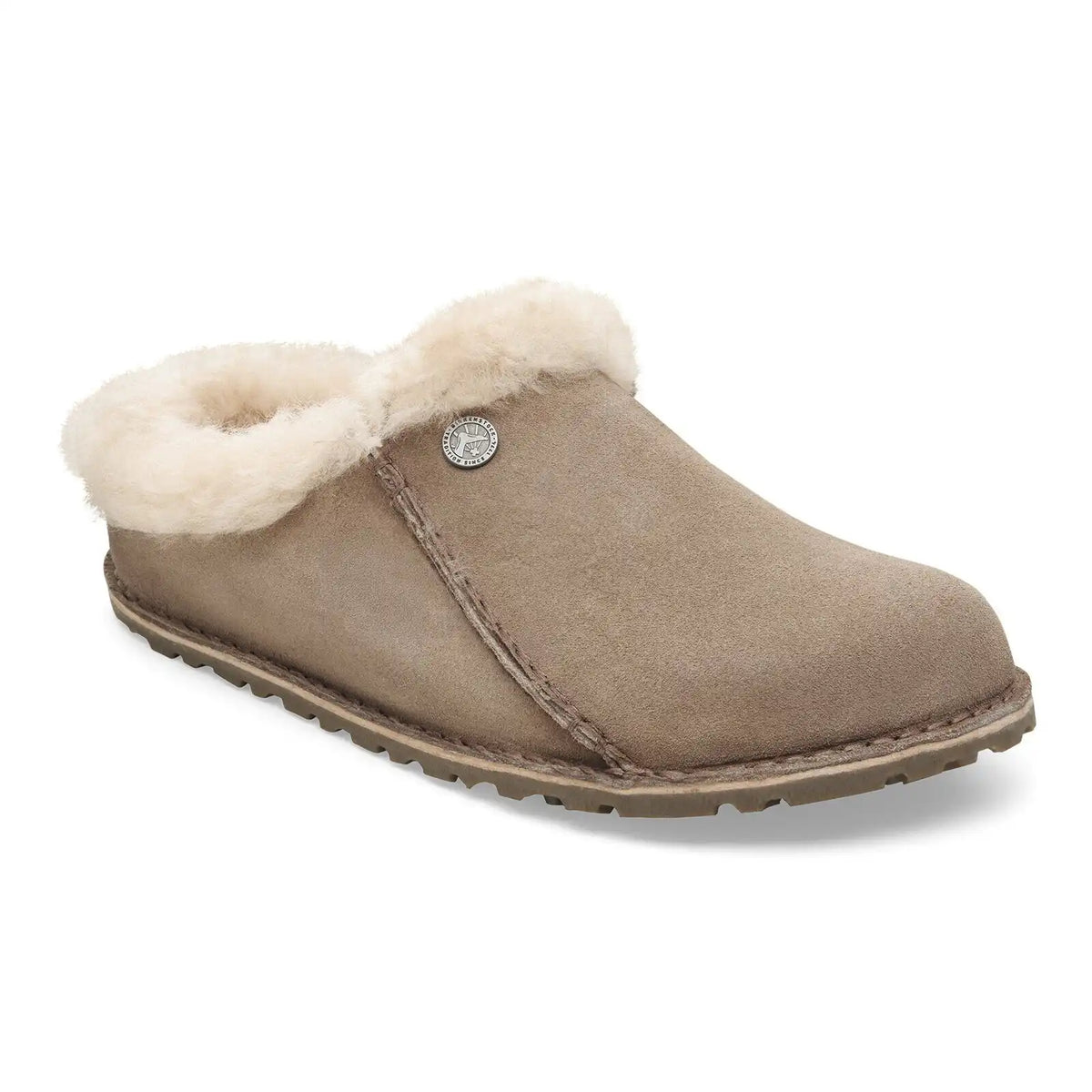 Zermatt Premium Shearling Suede Leather Taupe