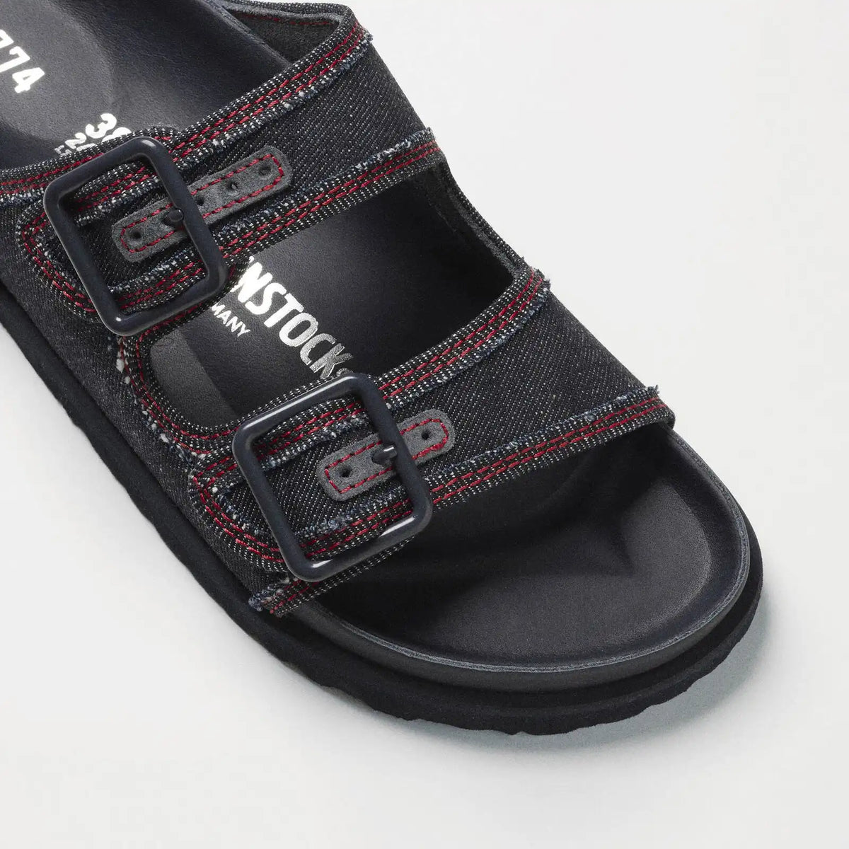 1774 Arizona Denim Leather-Cotton Dark Wash Denim
