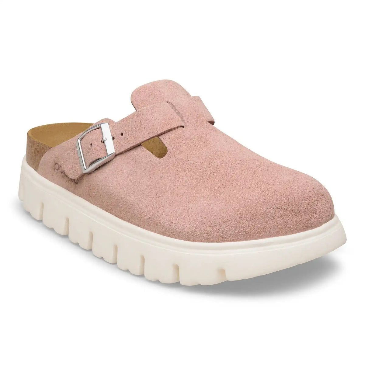 Boston Chunky Suede Leather Pink Clay