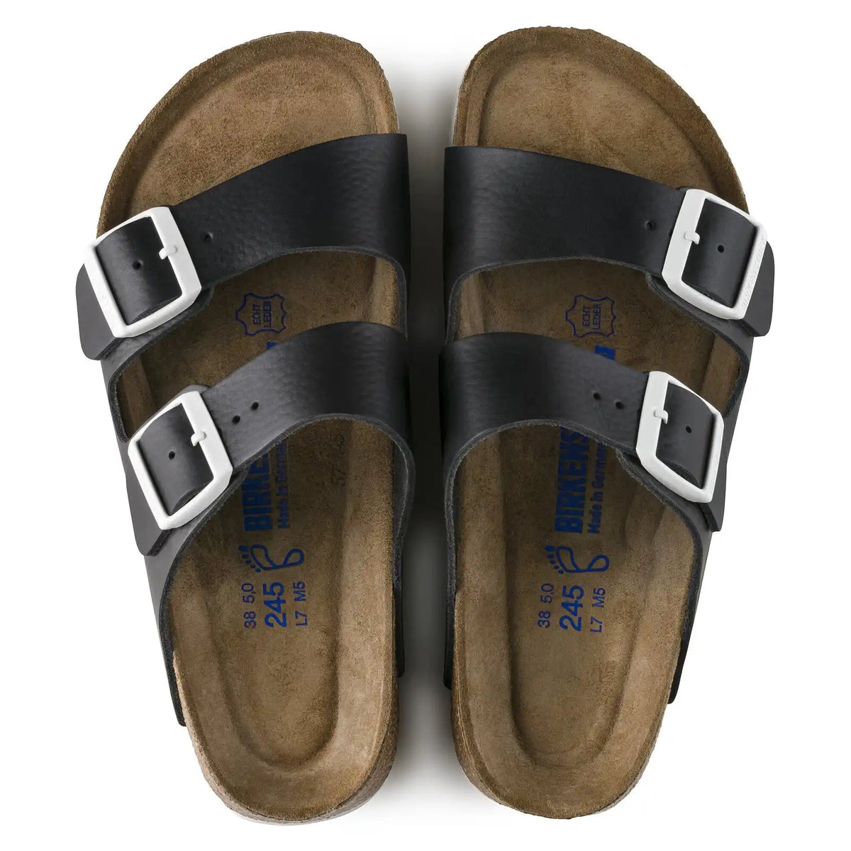Arizona Soft Footbed Natural Leather Black