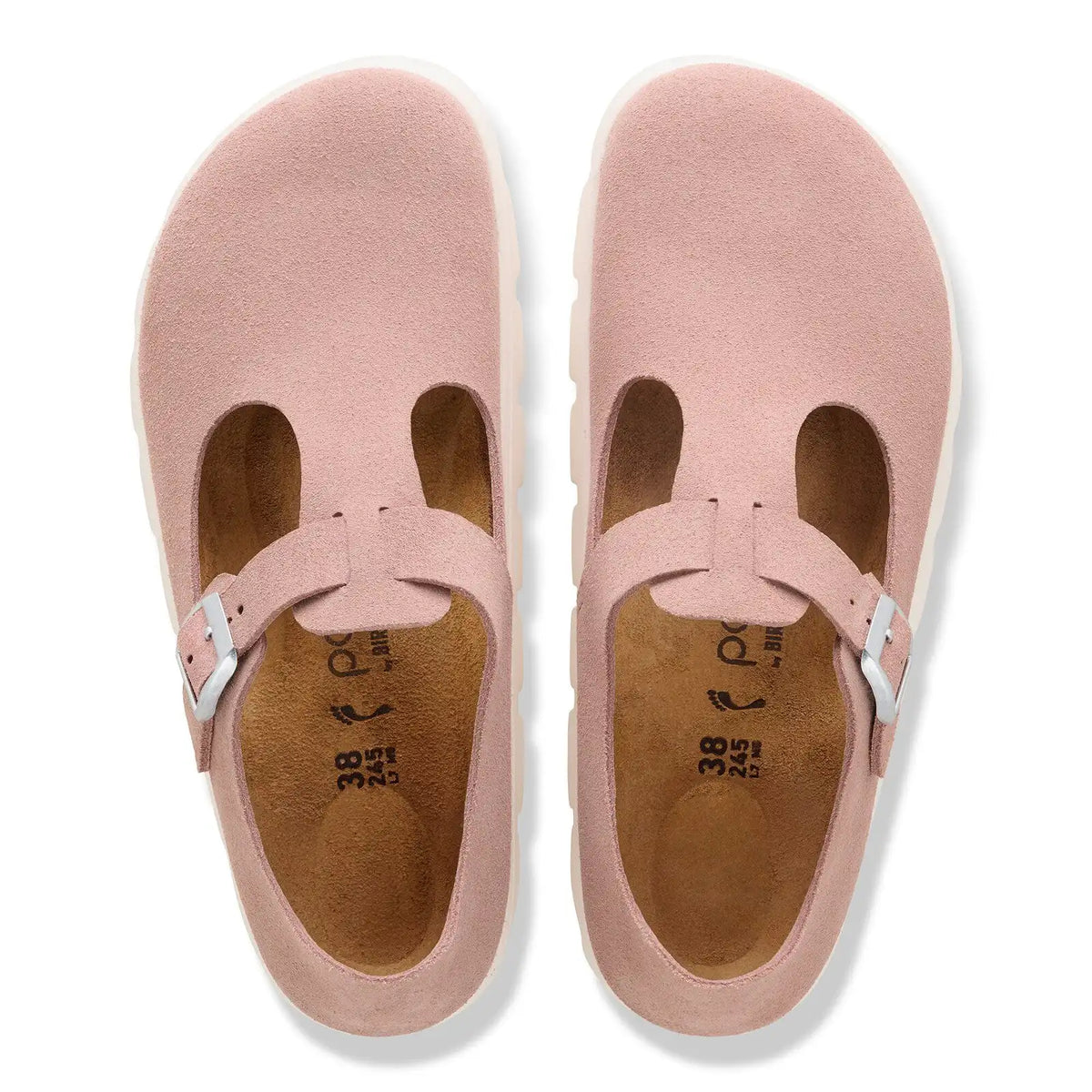 Paris Chunky Suede Leather Pink Clay