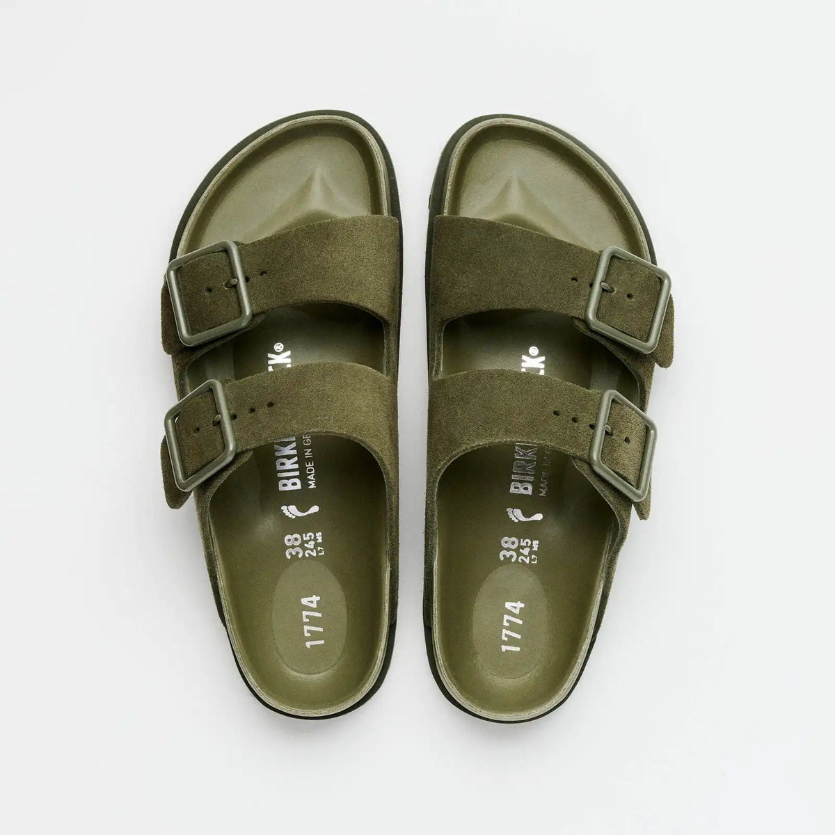 1774 Arizona Suede Leather Moss Green