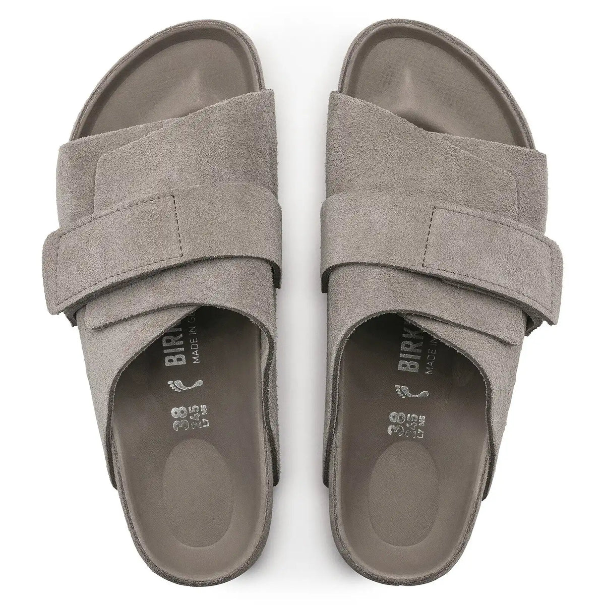 Kyoto Suede Leather Gray Taupe