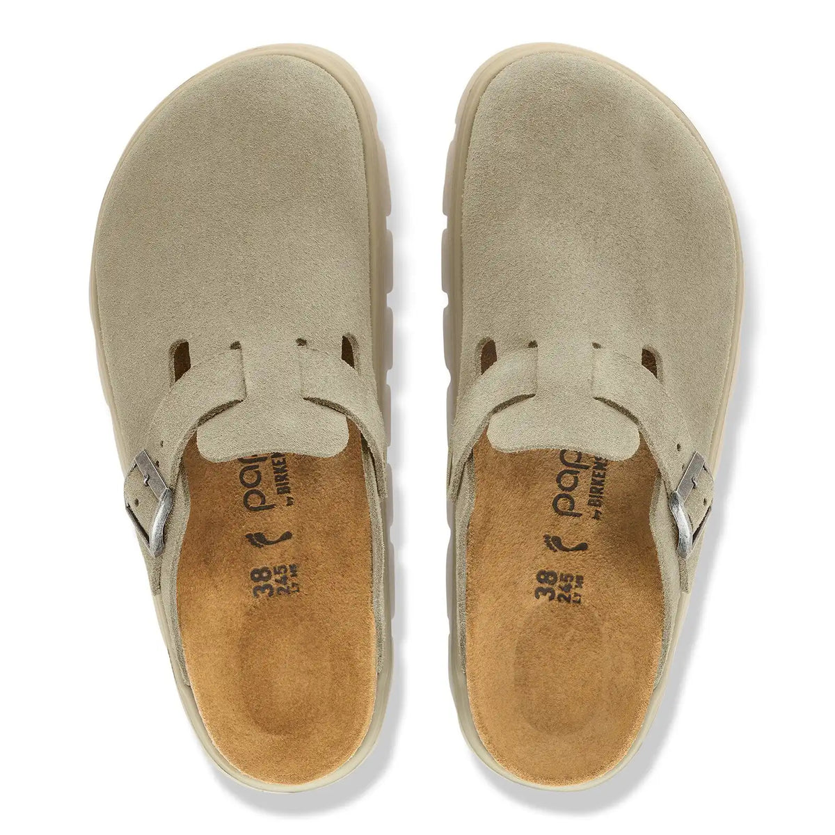 Boston Chunky Suede Leather Taupe