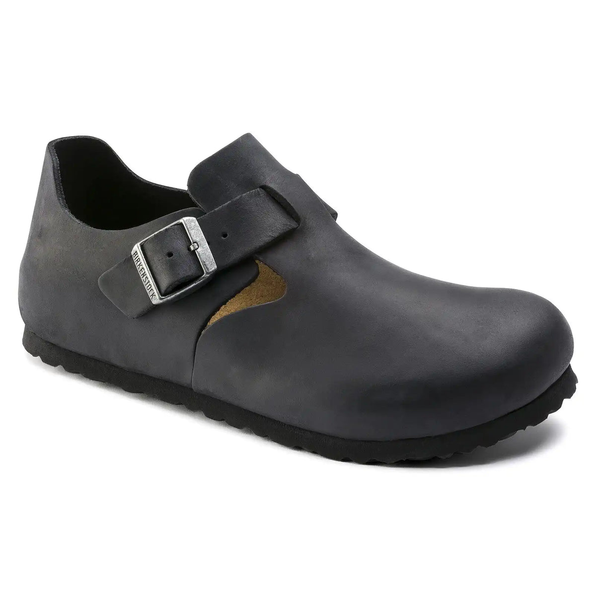 London Natural Leather Oiled Black