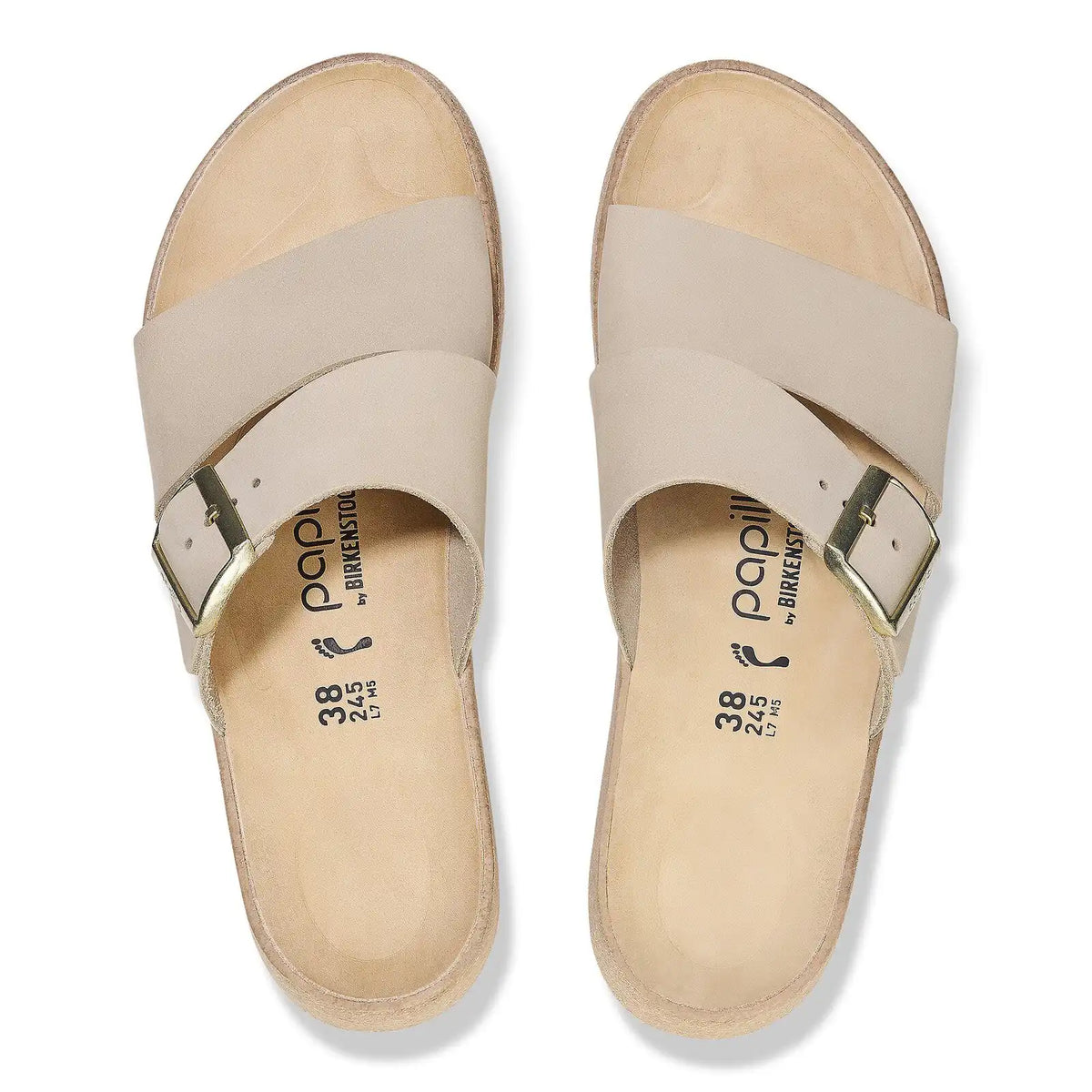 Almina Nubuck Leather Sandcastle