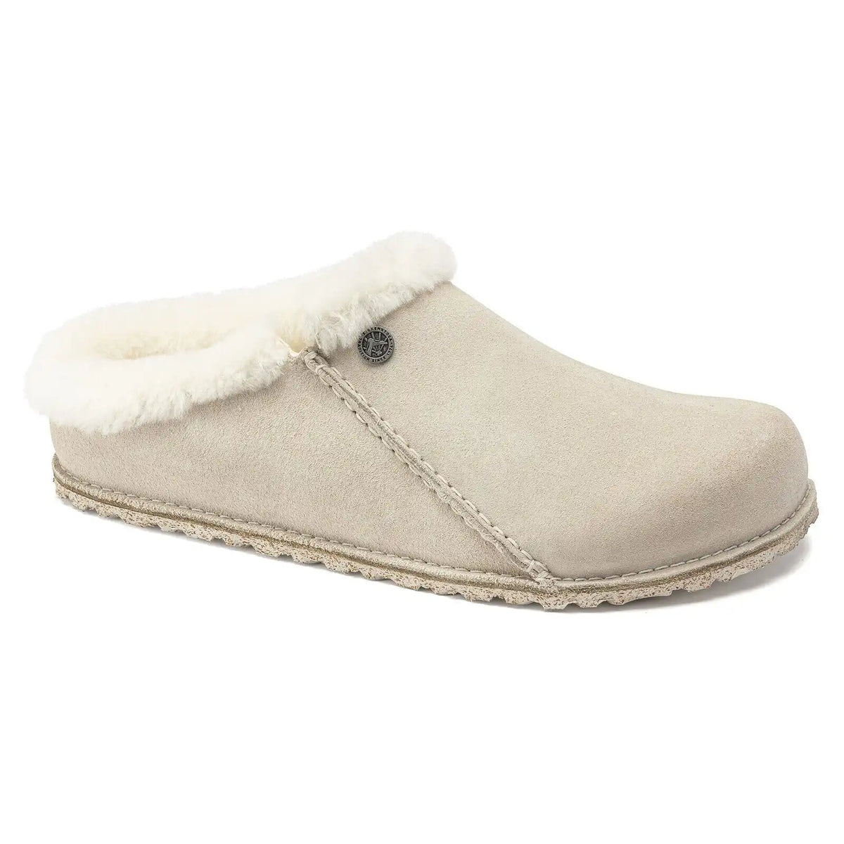 Zermatt Premium Shearling Suede Leather Antique White