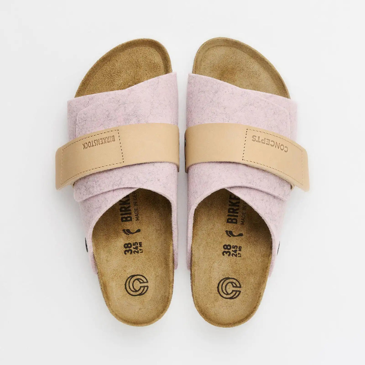 Kyoto Leather/Textile/Felt Soft Pink