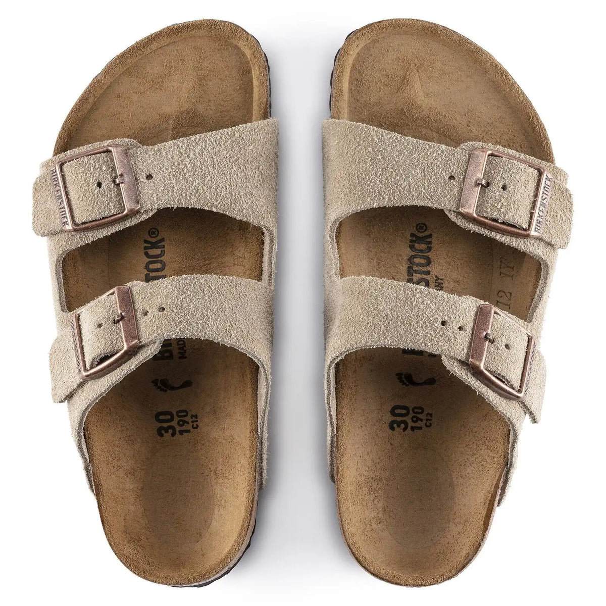 Arizona Kids Suede Leather Taupe