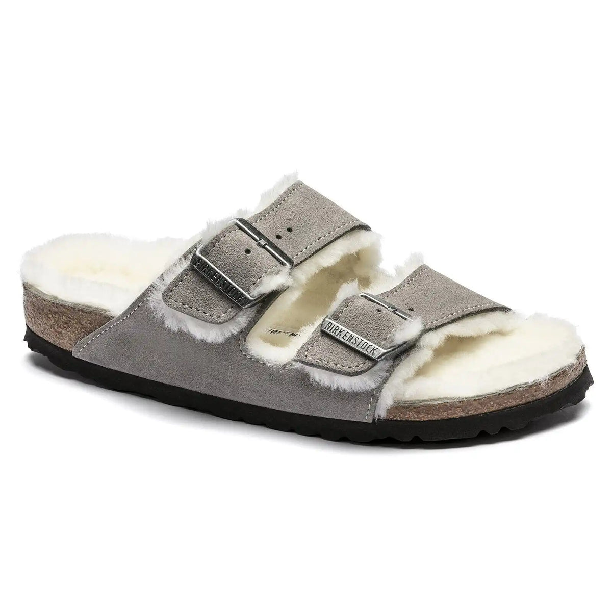 Arizona Shearling Suede Leather Stone Coin