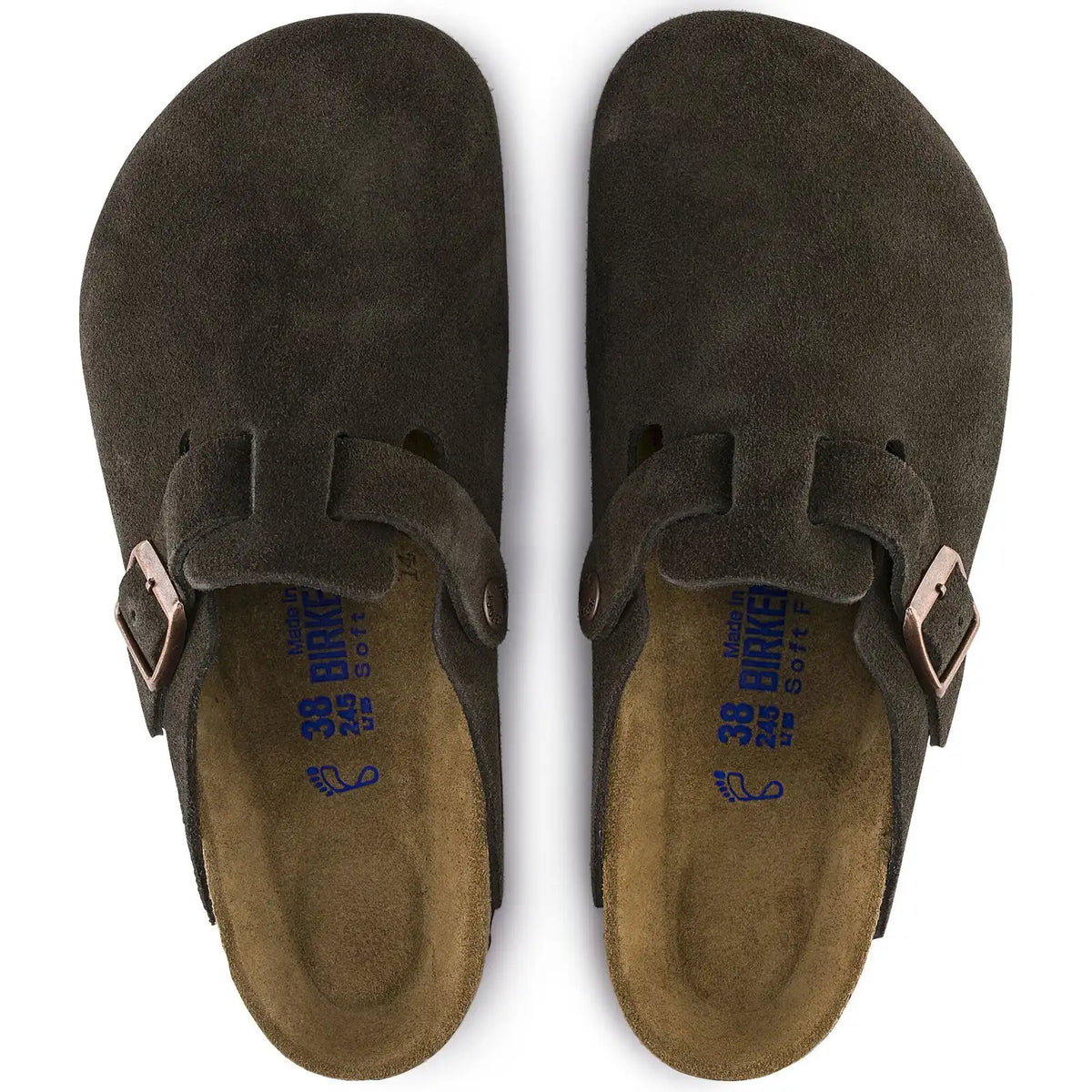 Boston Soft Footbed Suede Leather Mocha