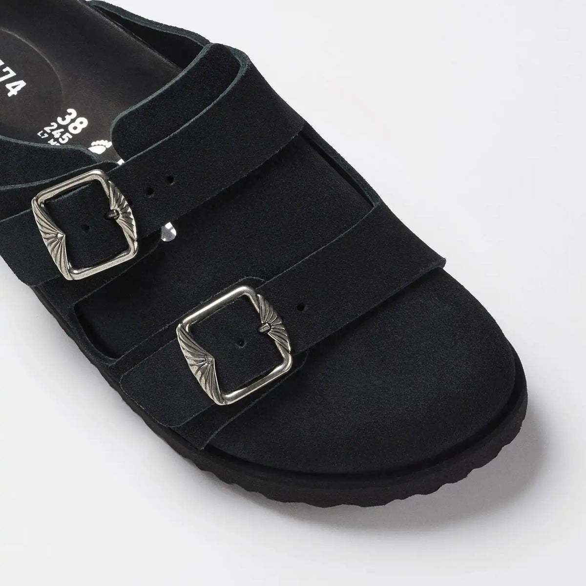 1774 222 West Suede Suede Leather Black