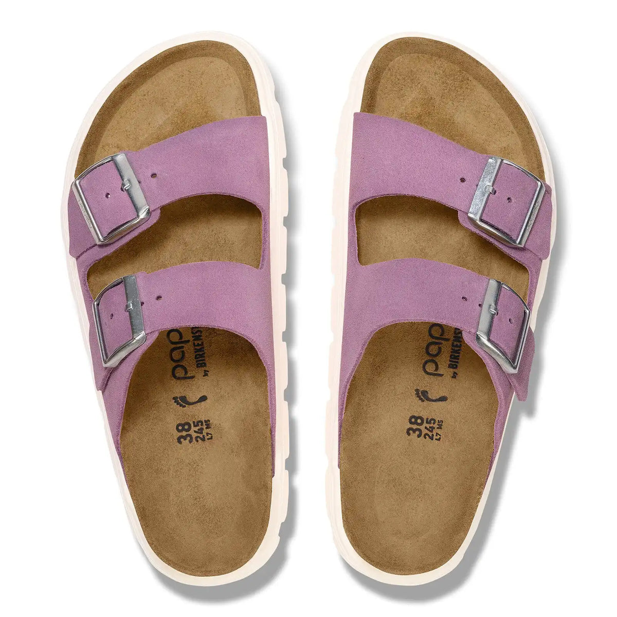 Arizona Platform Suede Leather Mauve