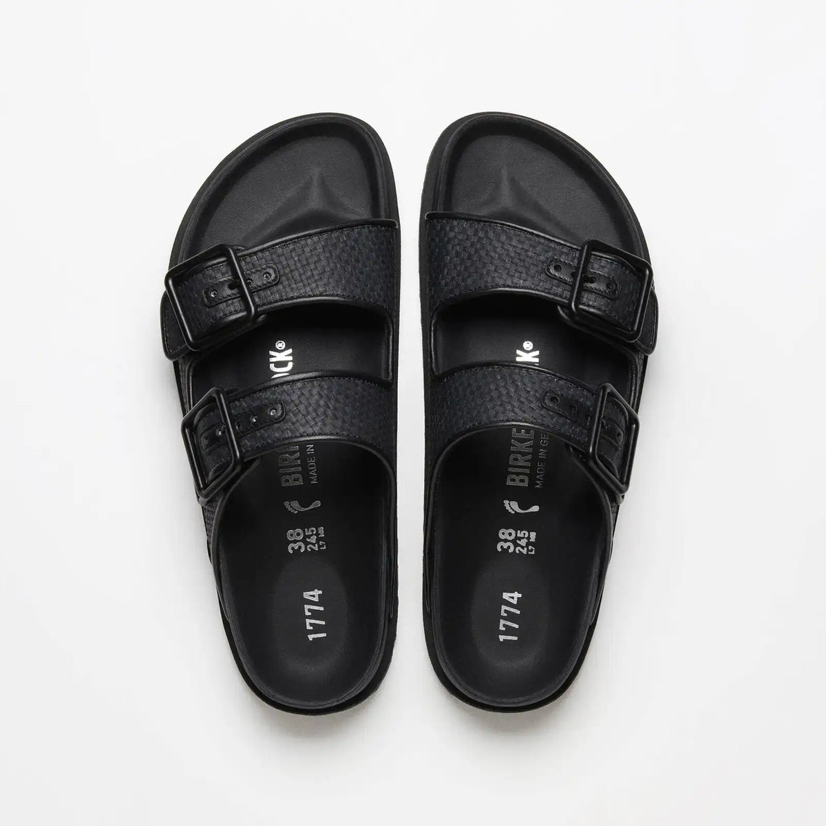 Arizona Raffia Mixed Material Black