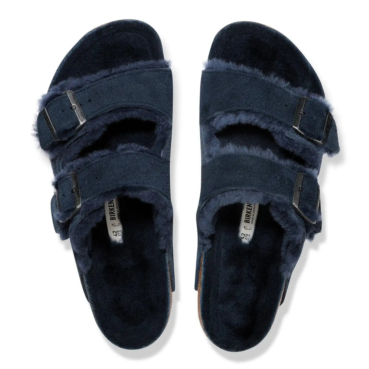 Arizona Shearling Suede Leather New Navy