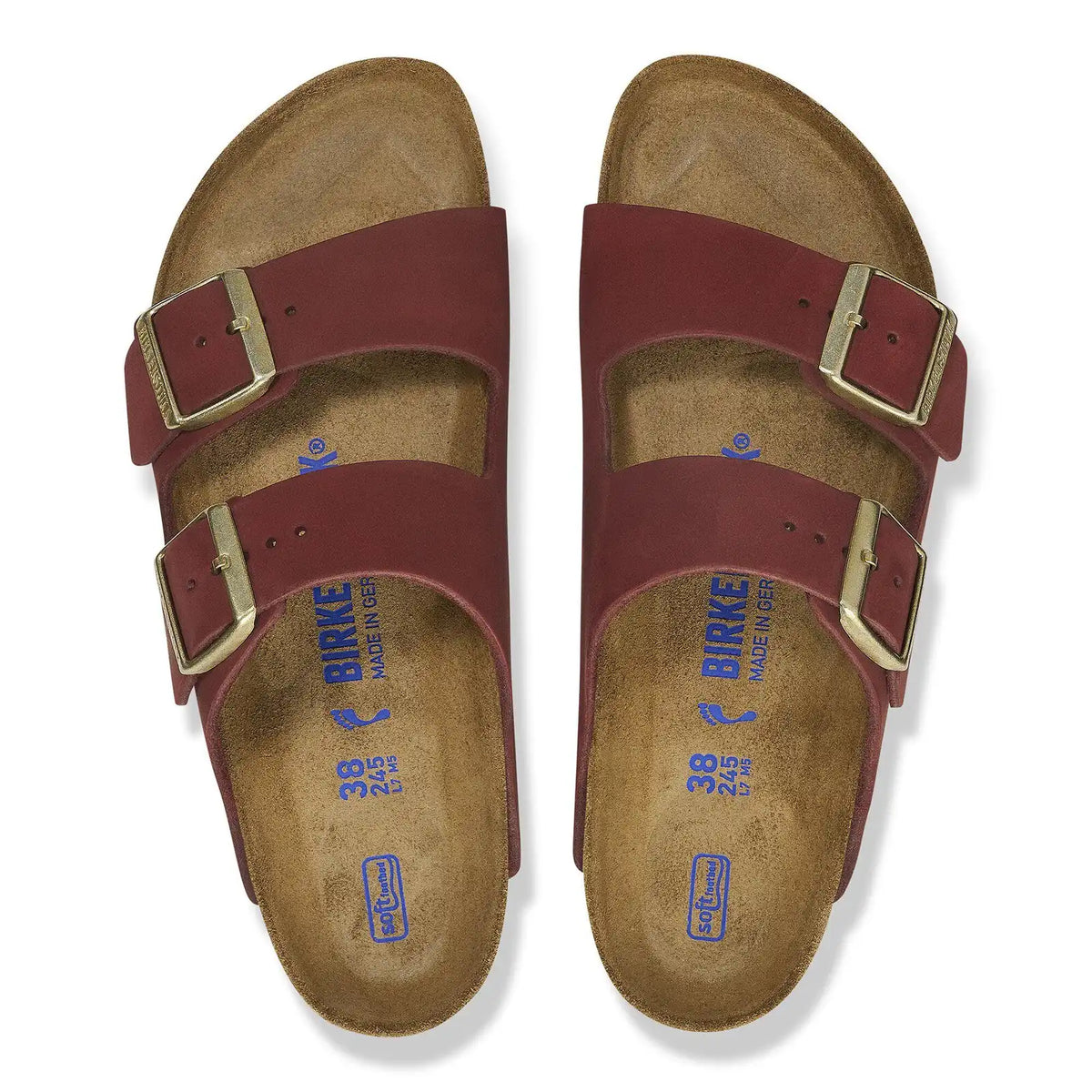 Arizona Soft Footbed Nubuck Leather Zinfandel
