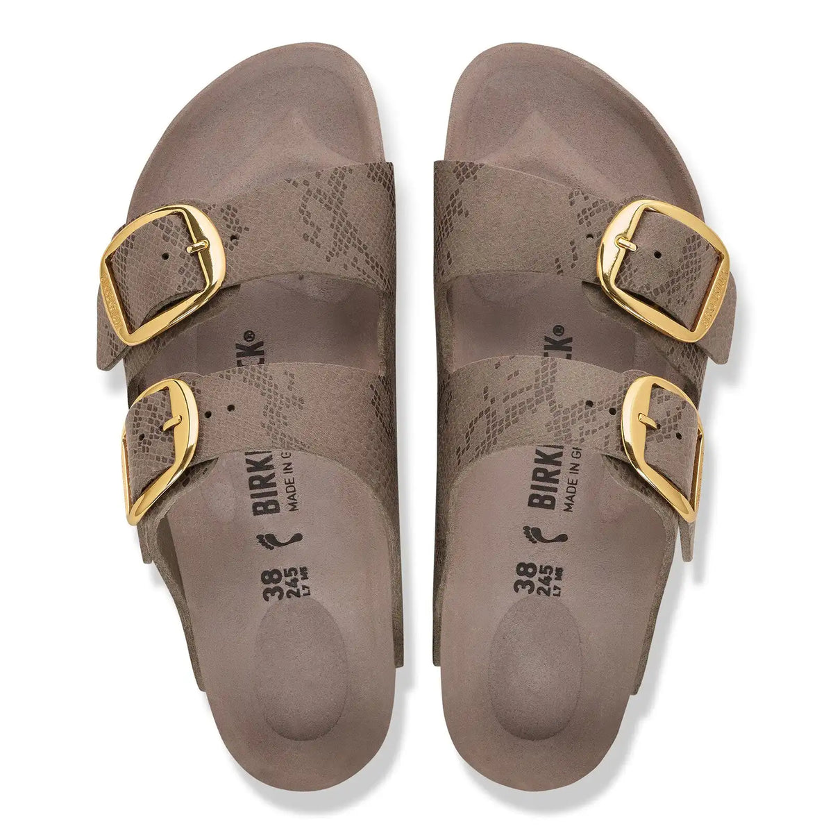 Arizona Big Buckle Synthetik Python Gray Taupe