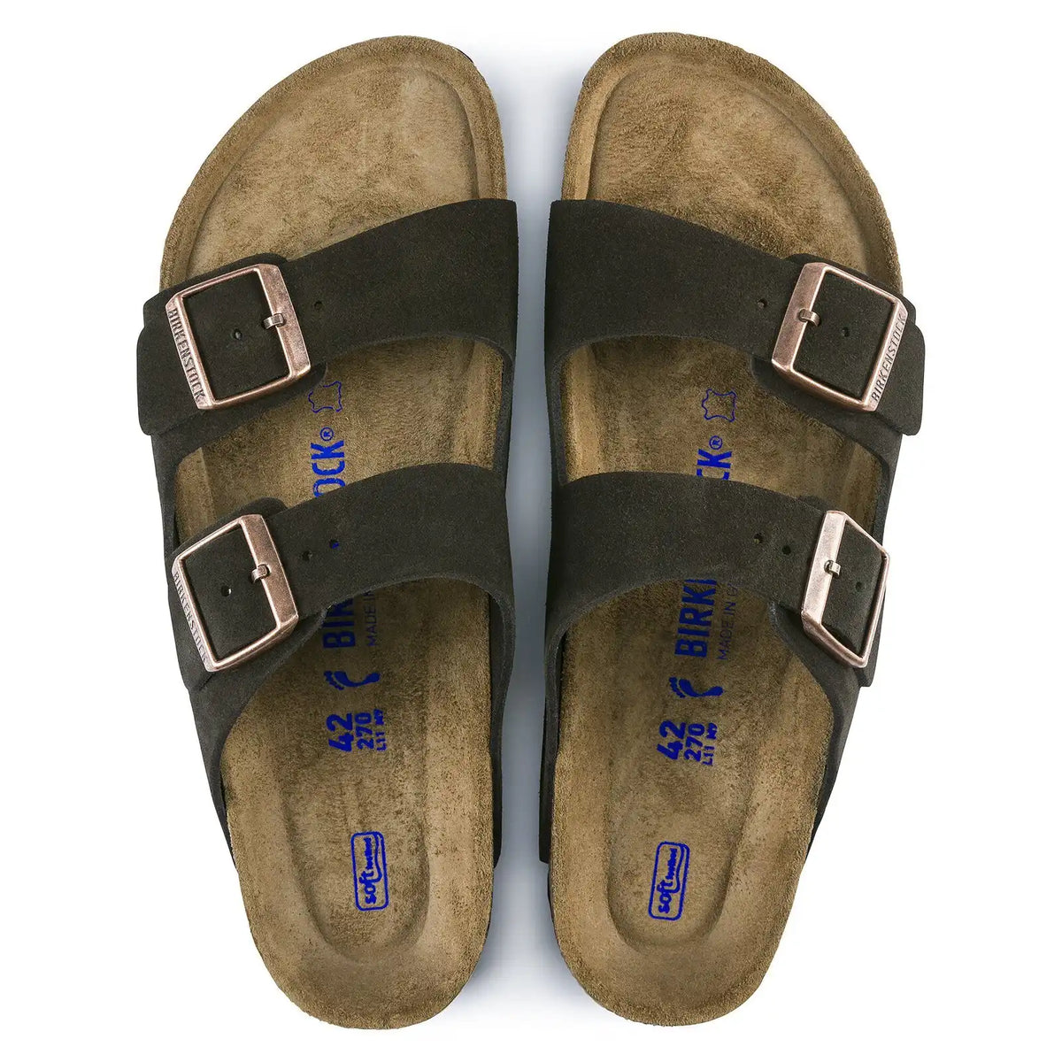 Arizona Soft Footbed Suede Leather Mocha