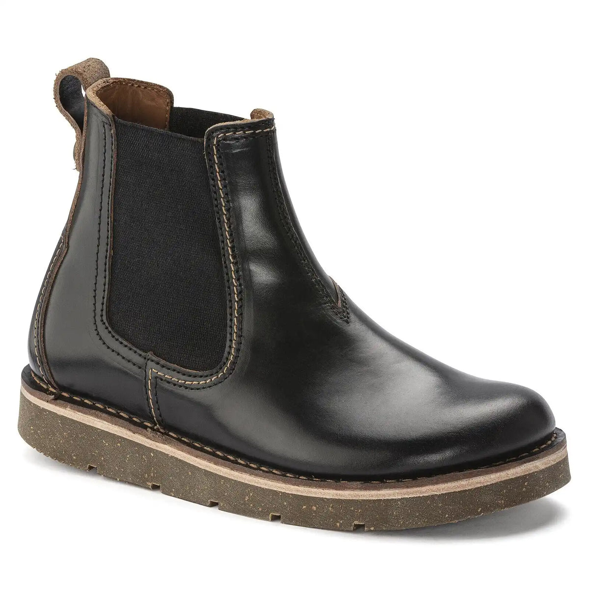 Birmingham Slip On Men Natural Leather Oiled Black