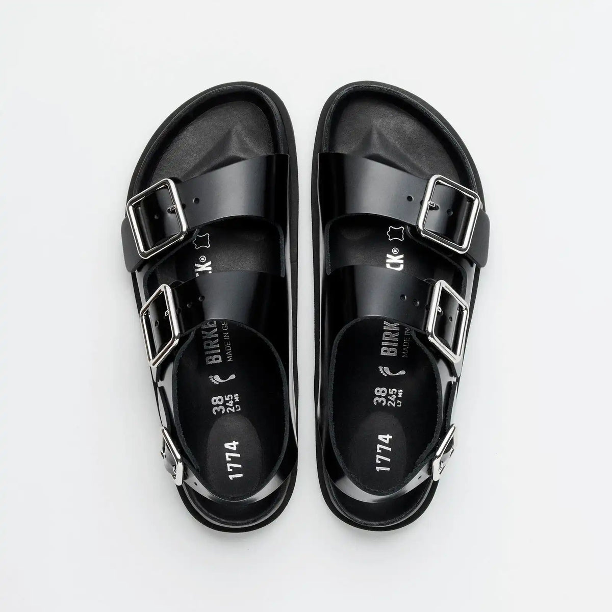 1774 Milano Leather Natural Leather Premium Black