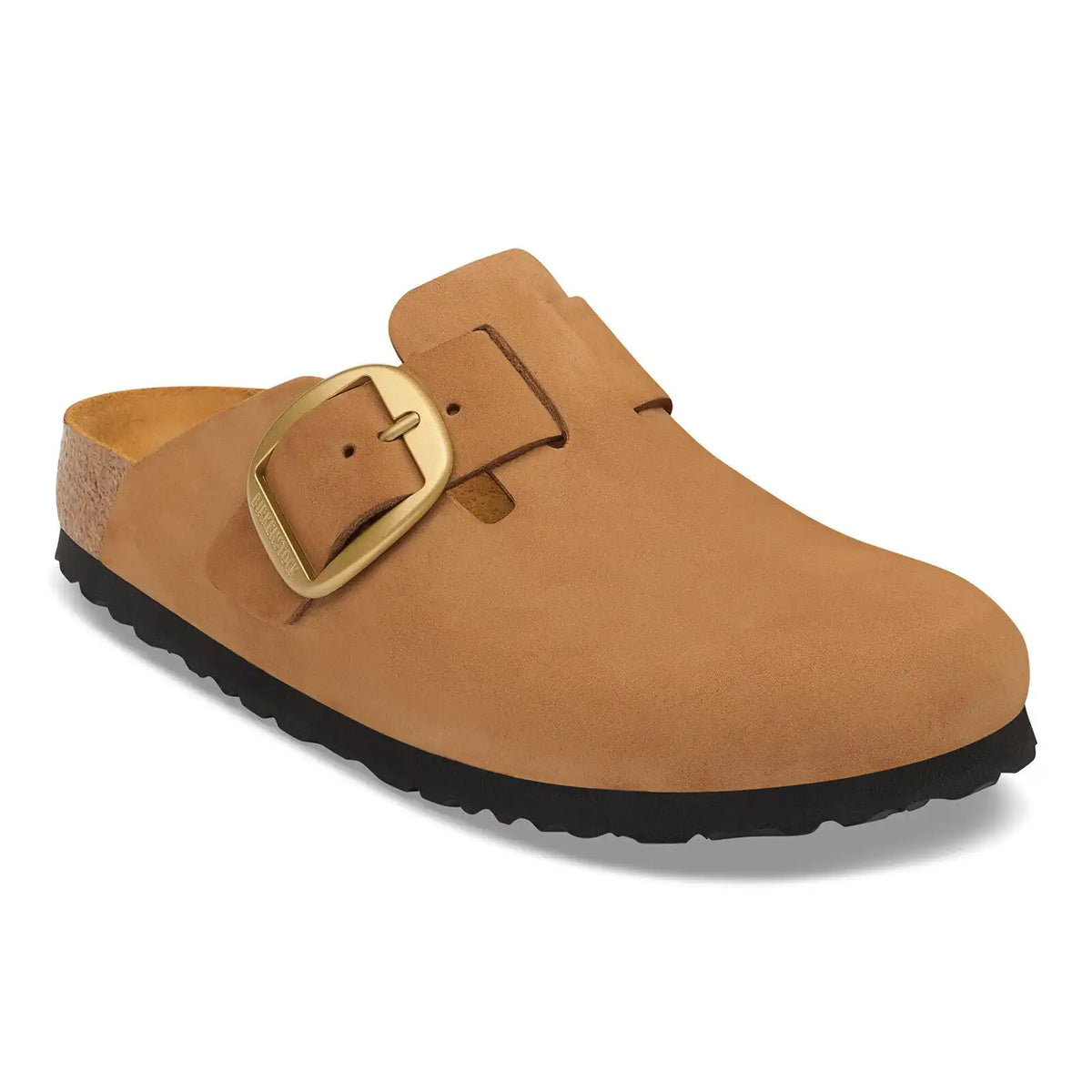 Boston Big Buckle Nubuck Leather Mink Tonal