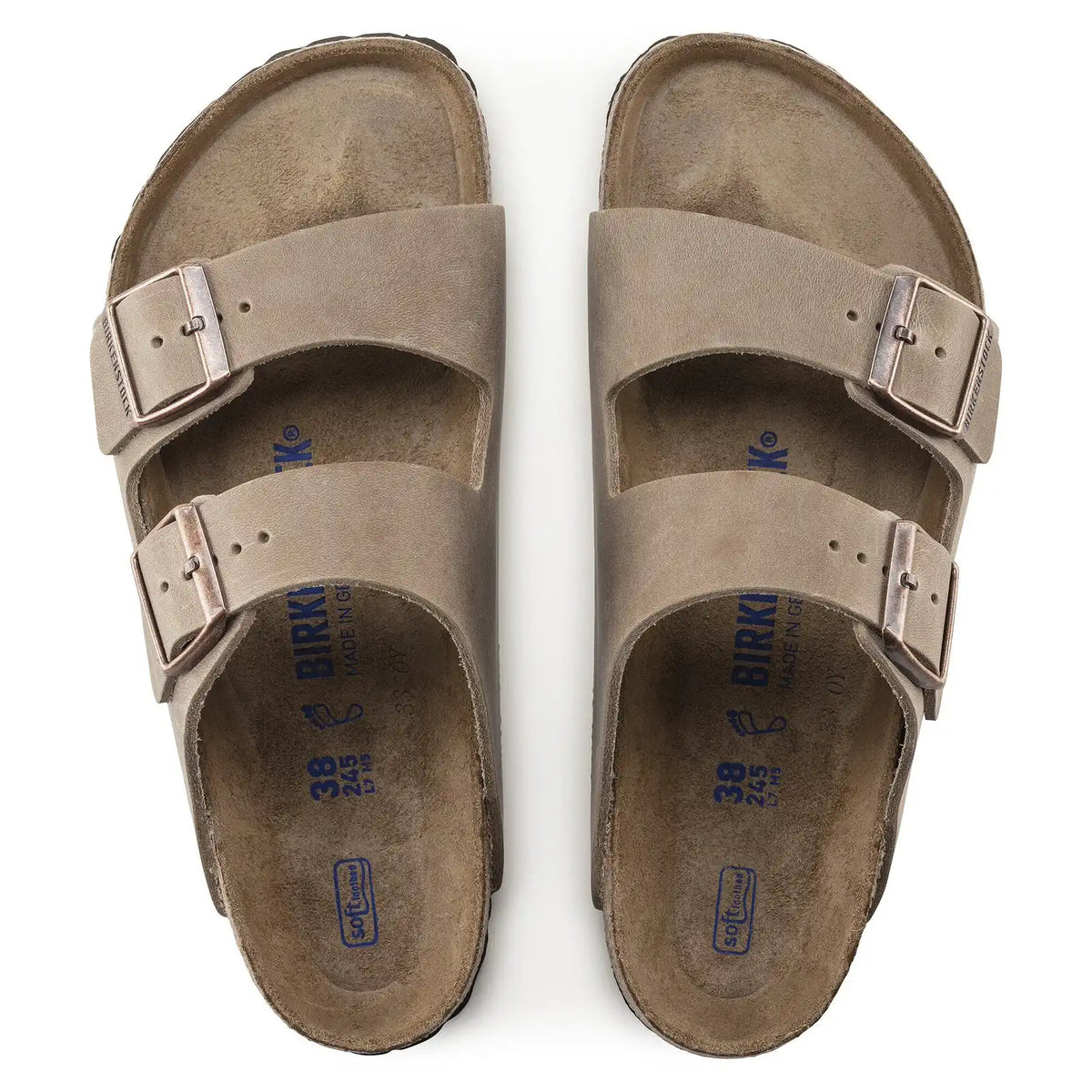Arizona Soft Footbed Natural Leather Oiled Tobacco Brown