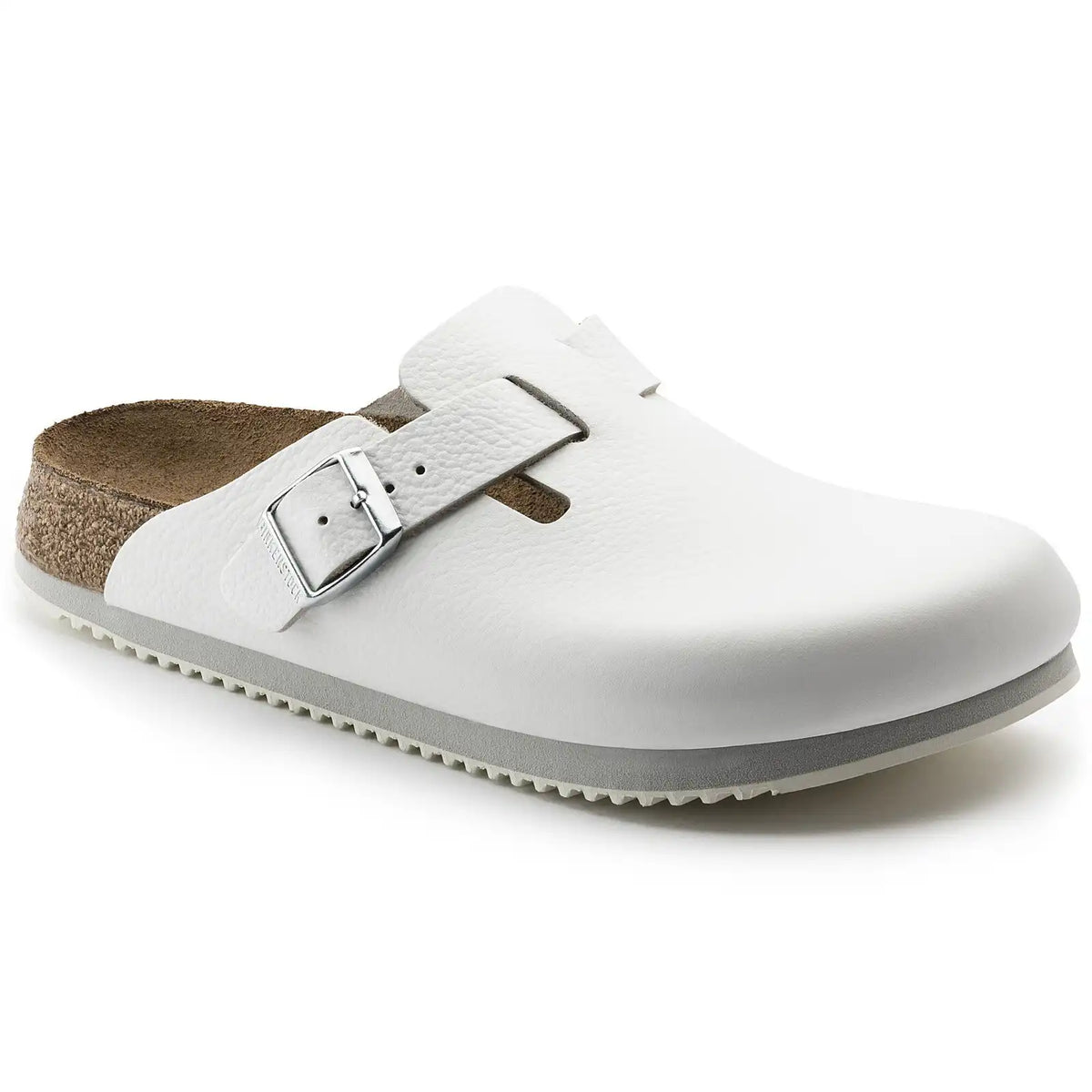 Boston Super Grip Natural Leather White